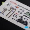 KELIK K72114 Hurricane Mk IIC interior 3D decals for Arma Hobby kit 1/72